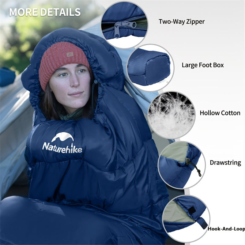 NNETM 4-Season Lightweight Mummy Sleeping Bag for Camping