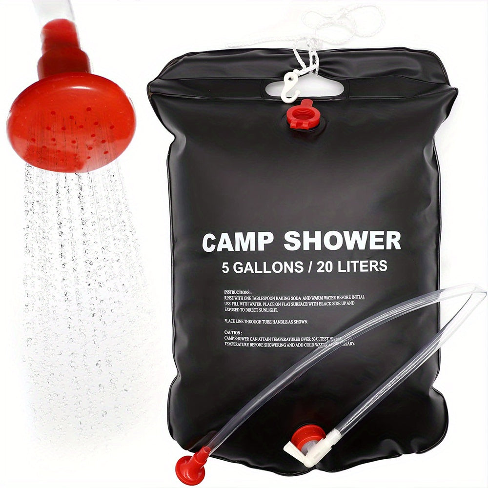NNETM Portable Camping Shower Bag with Hose (20L)