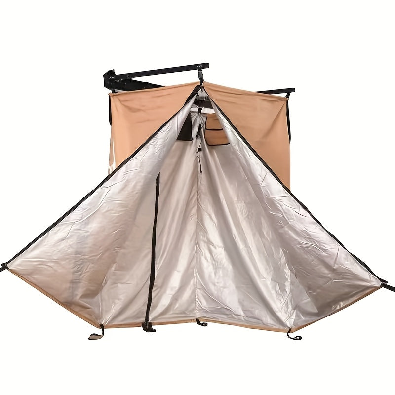 NNETM Portable Car Shower Tent Khaki Camping Changing Room