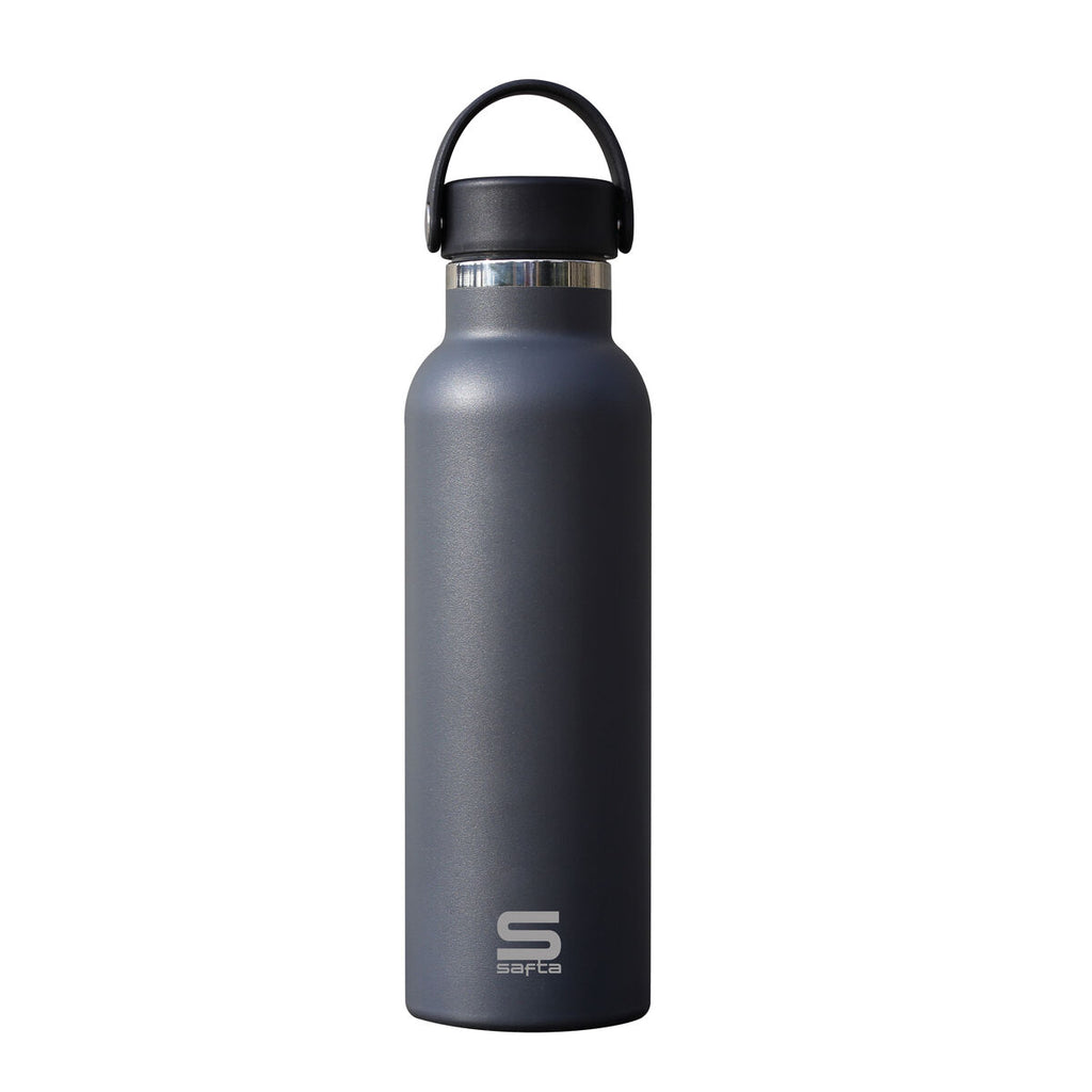 Thermal Bottle Safta Antracita Anthracite Silicone Stainless steel