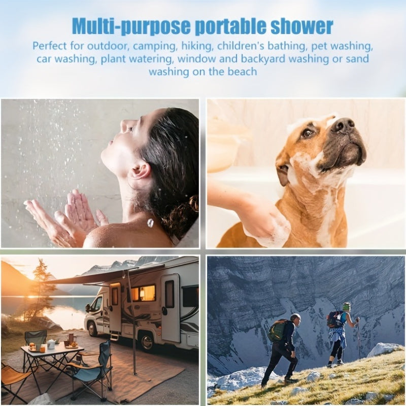 Portable USB Charging Camping Shower Pump Outdoor