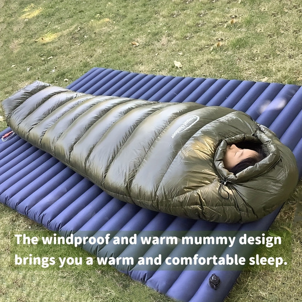 NNETM Ultralight Down Mummy Sleeping Bag for Camping