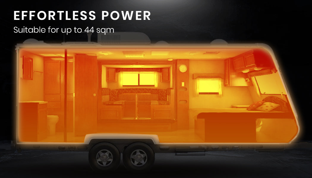 NNEMB 12V 5kW Diesel Air Heater for Caravan Camper Trailer Van Motorhome RV-Grey