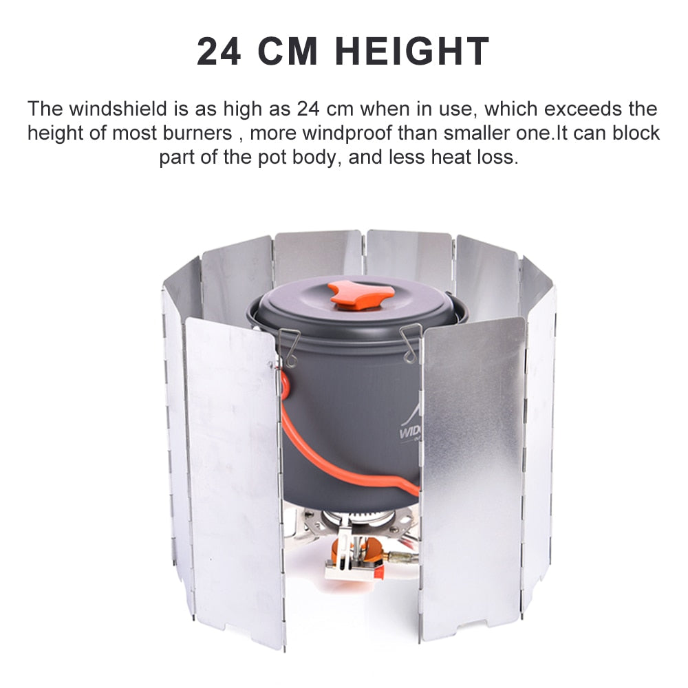 NNEOBA Camping Portable Stove Wind Shield