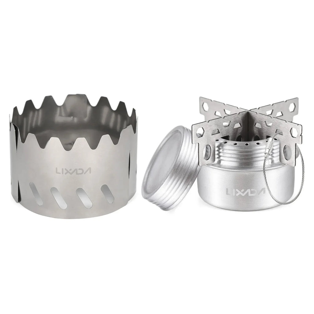 Alcohol Stove Set with Windshield Silver