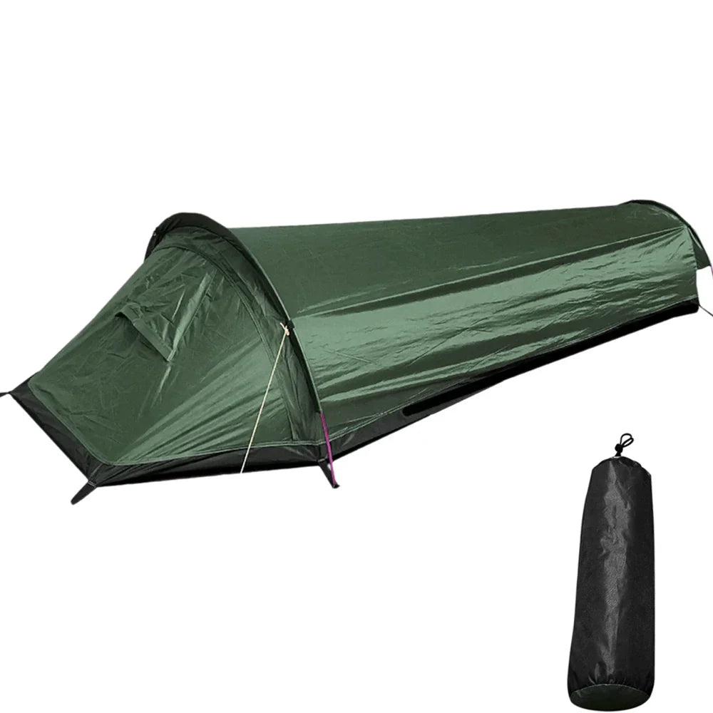 Ultralight Single-Person Camping Tent Green
