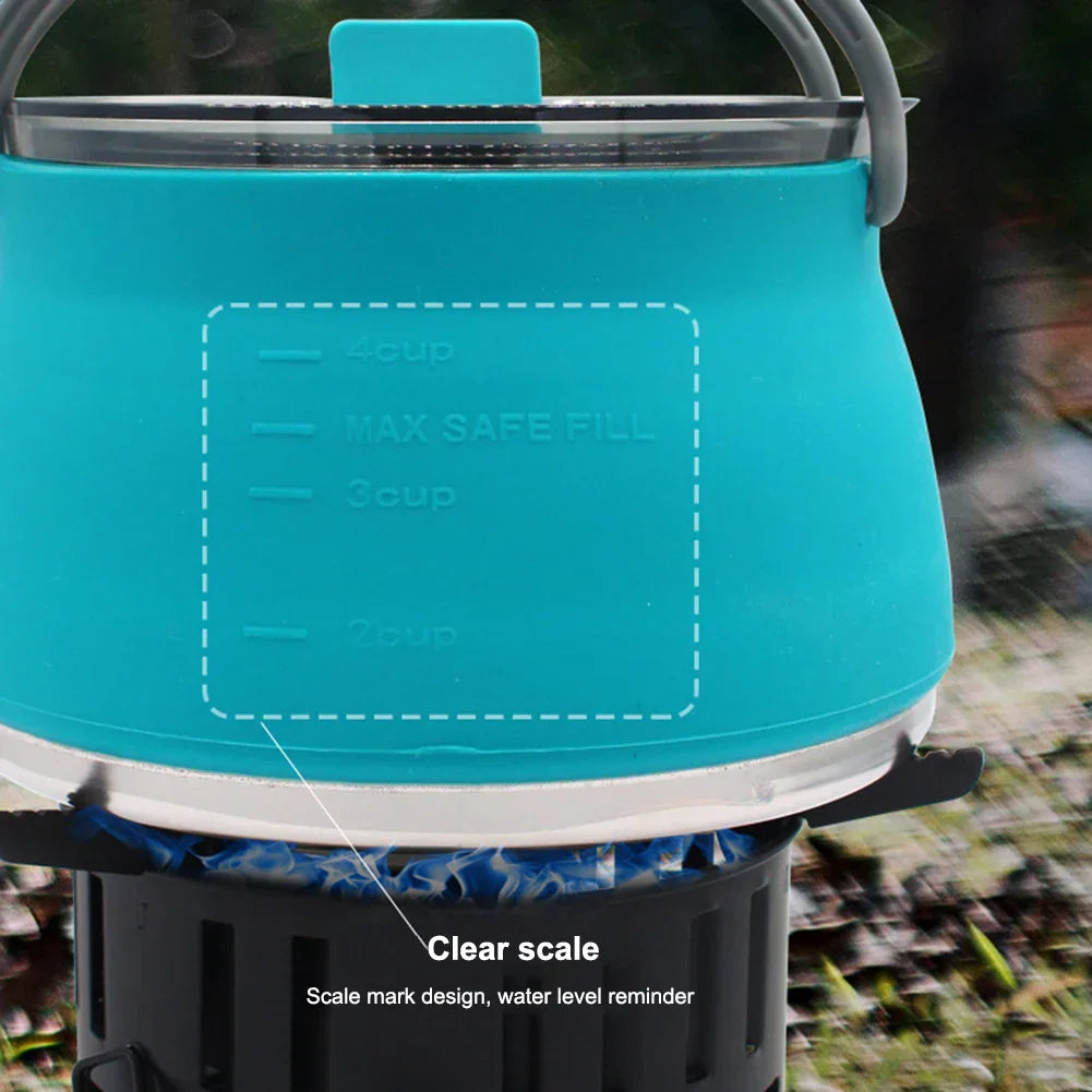 NNEOBA Silicone Folding Kettle Portable Boiling Water Po