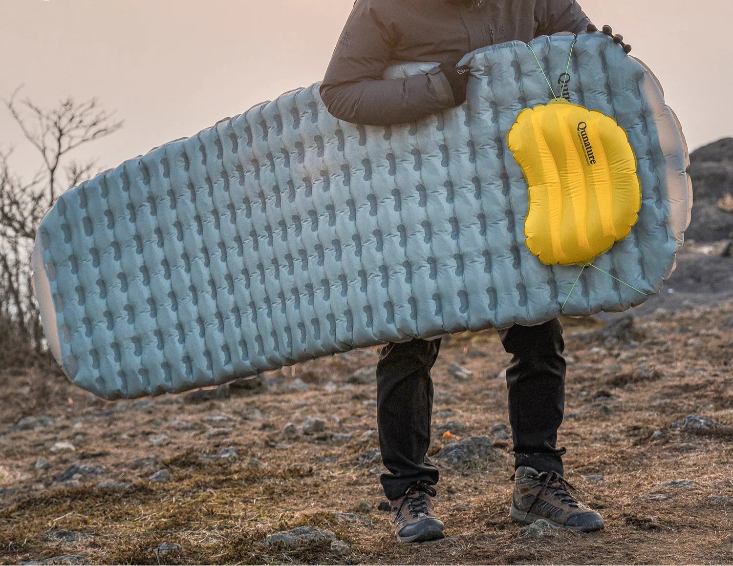 NNEOBA Inflatable Camping Sleeping Pad Waterproof Blue