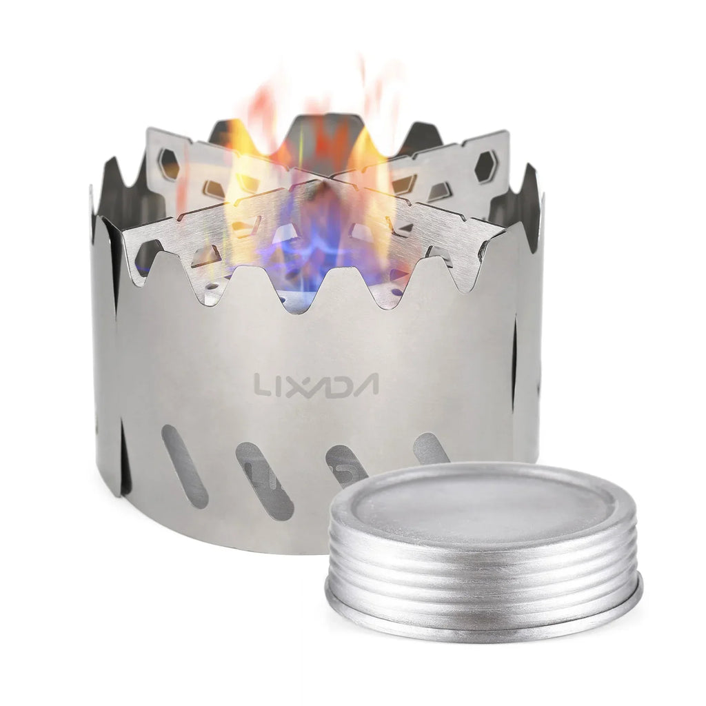 Alcohol Stove Set with Windshield Silver