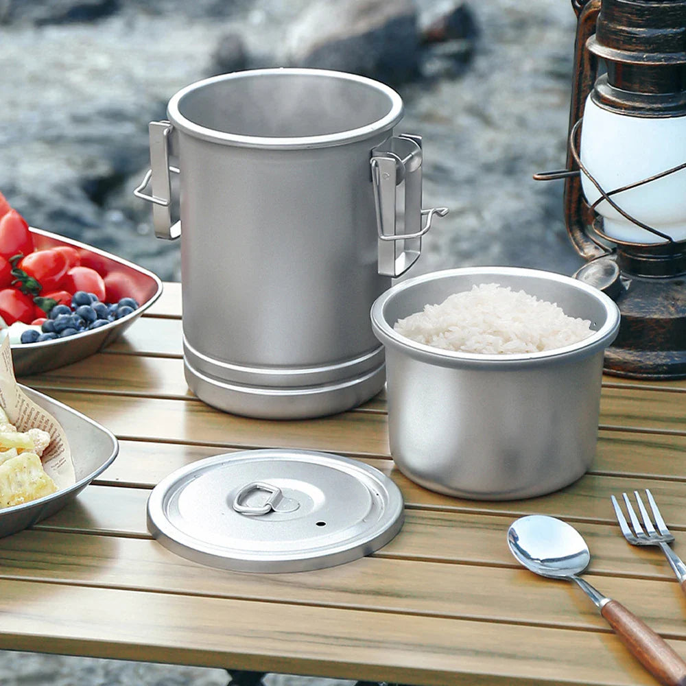 NNEOBA Camping Stainless Steel Cookware Pot