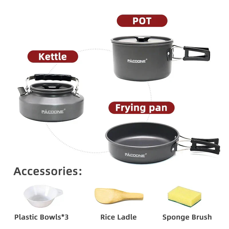 NNEOBA Camping Cookware Set Portable