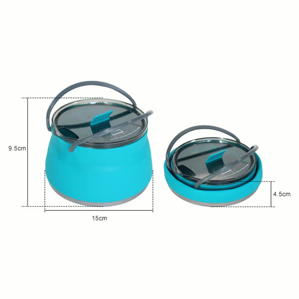 NNEOBA Silicone Folding Kettle Portable Boiling Water Po