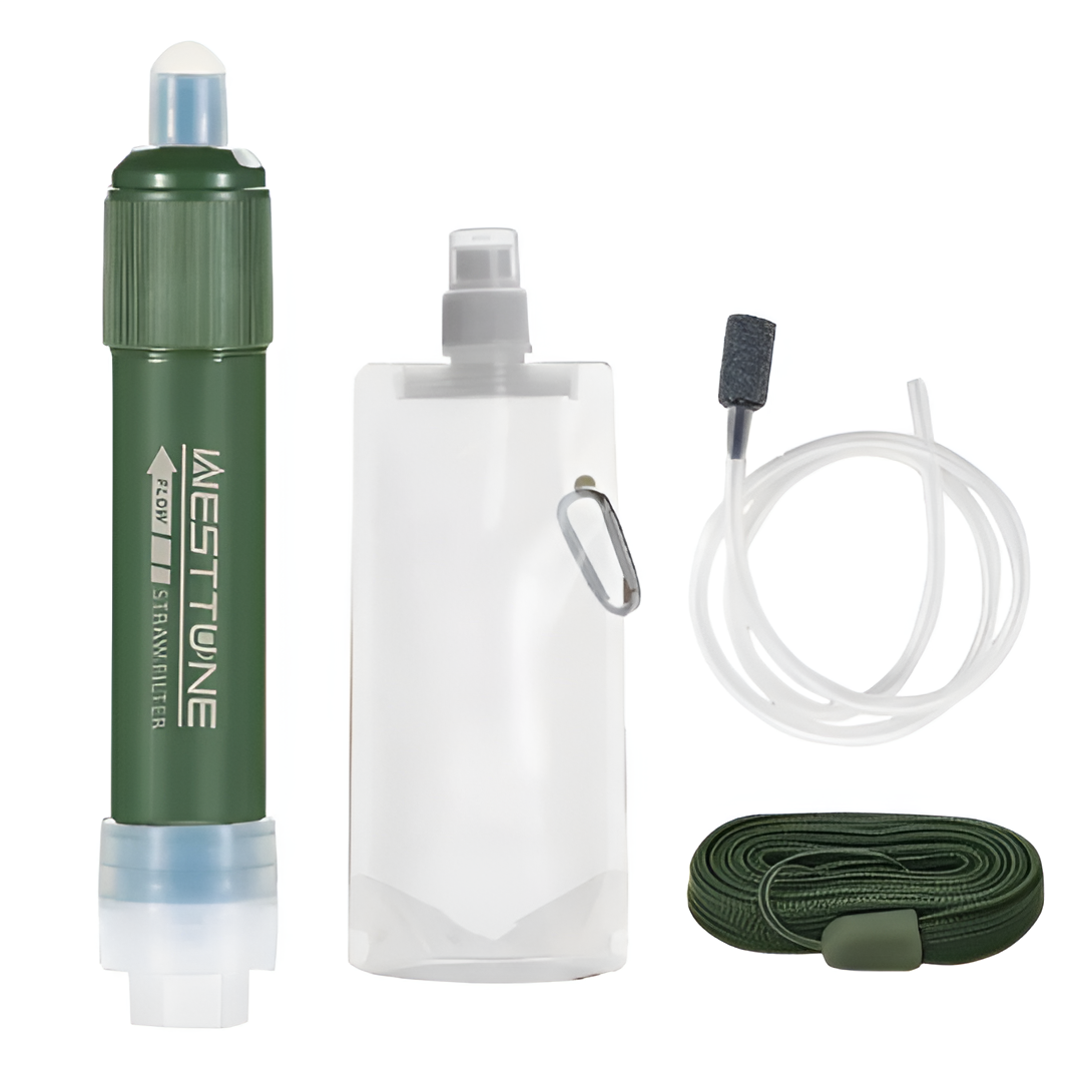 NNEOBA Outdoor Mini Filter Straw Set for Camping Survival