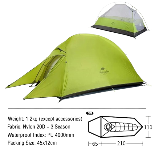 NNEOBA Camping Tent Ultralight Portable