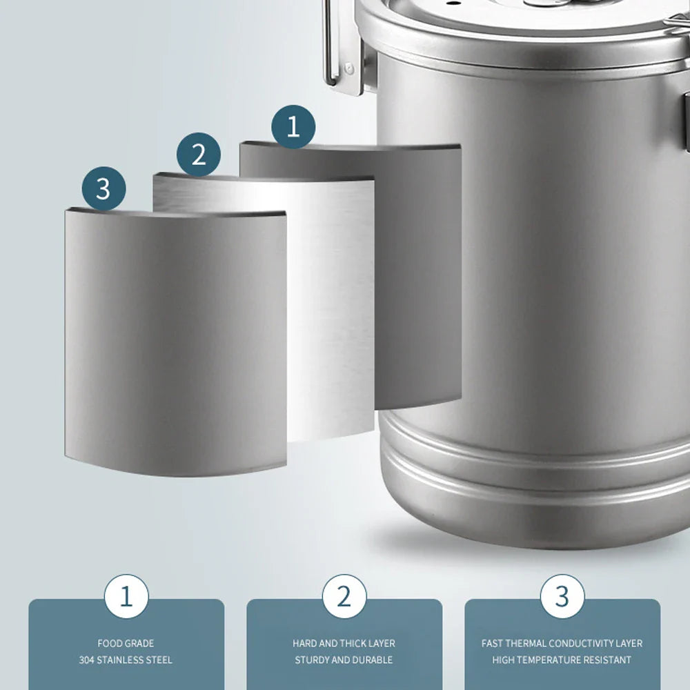 NNEOBA Camping Stainless Steel Cookware Pot