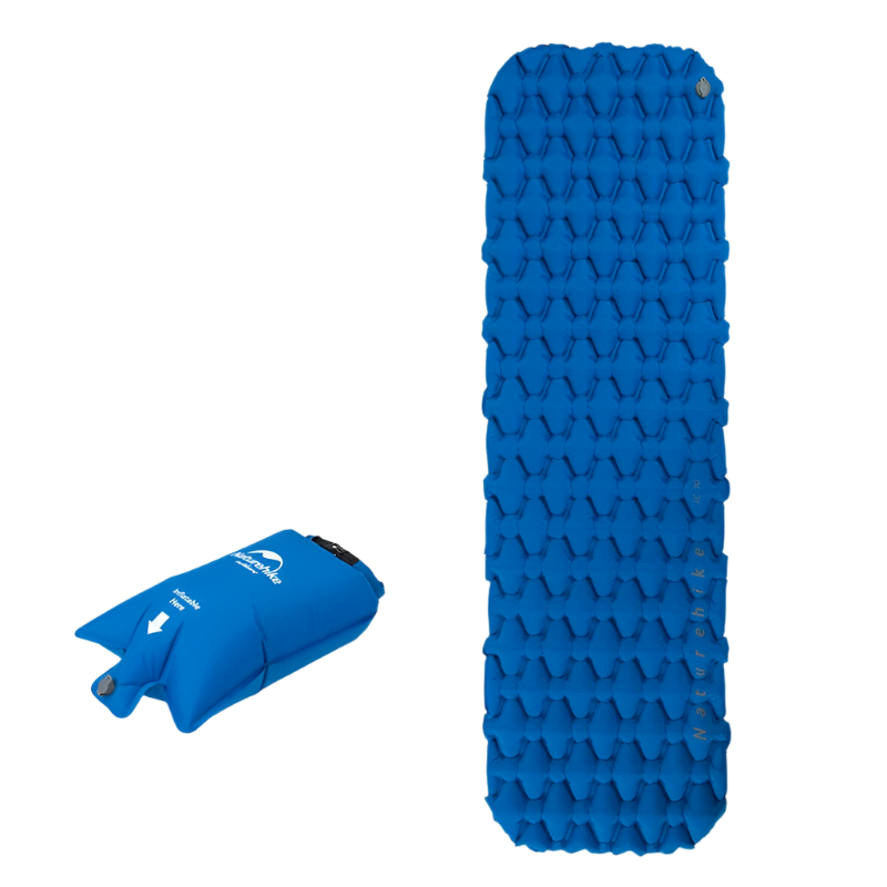NNEOBA Inflatable Camping Mattress with Air Bag Blue