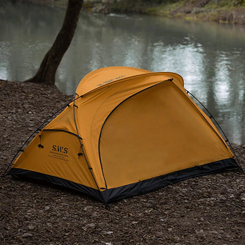 NNEOBA 3-Season Camping Tent Breathable Mesh Yellow