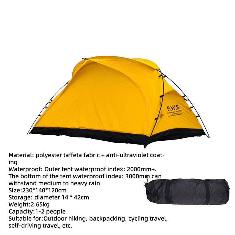 NNEOBA 3-Season Camping Tent Breathable Mesh Yellow
