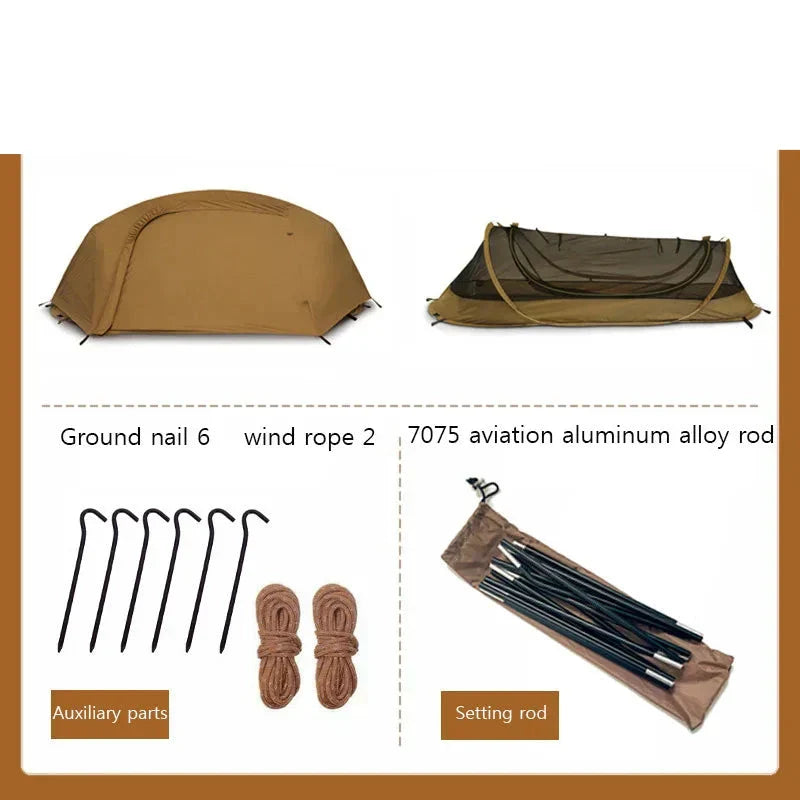 Lightweight Single-Person Camping Hiking Tent Waterproof