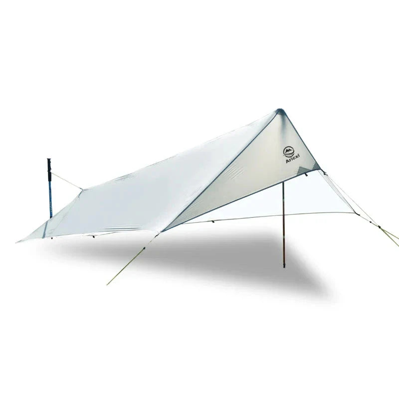 Ultra-Light Waterproof Camping Rainfly Tent Tarp Canopy (White)