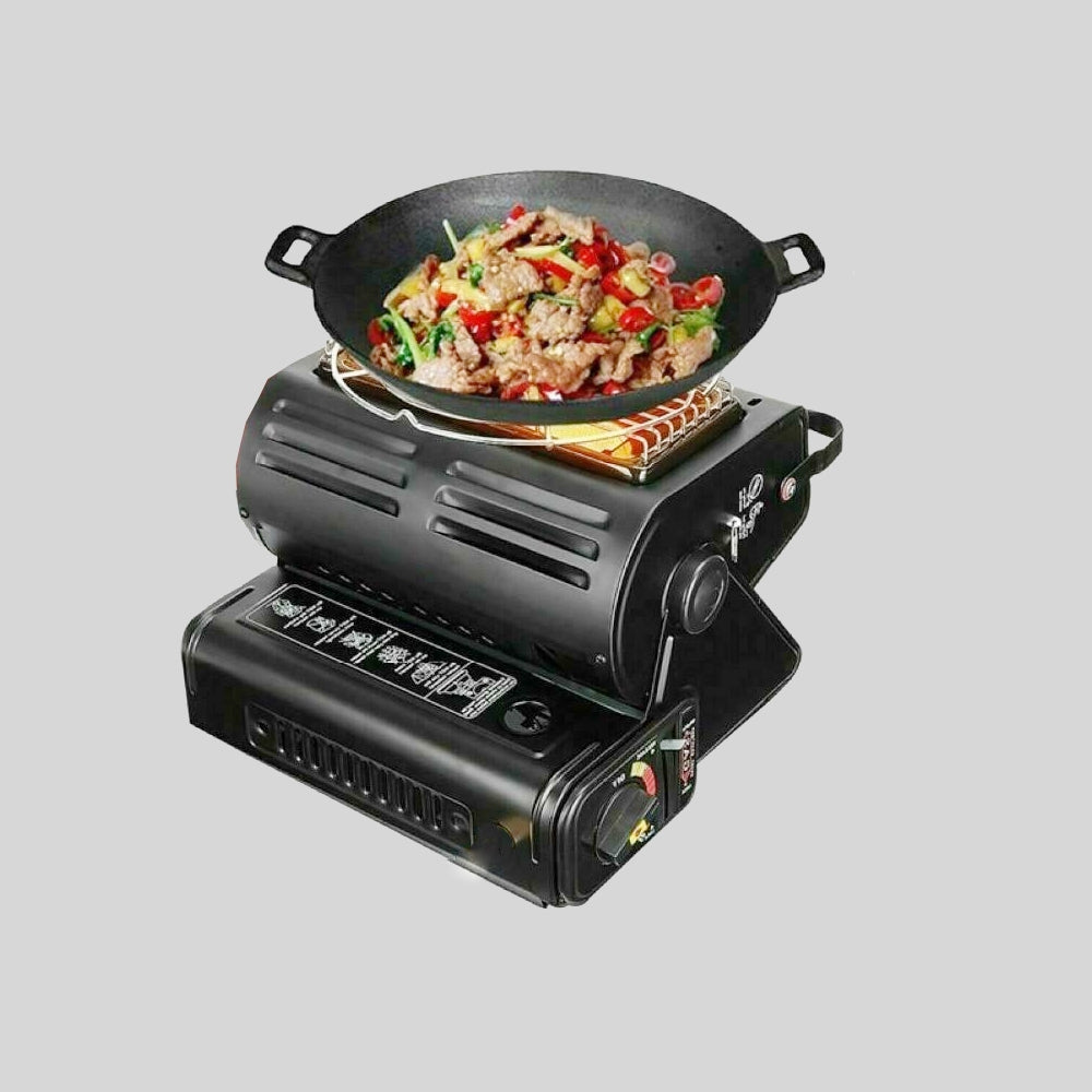 NNEDSZ Portable Butane Gas Heater Camping Camp Tent Outdoor Hiking Camper Survival Black