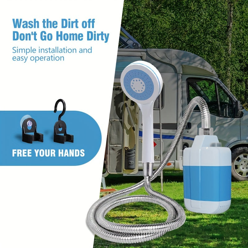 Portable USB Charging Camping Shower Pump Outdoor