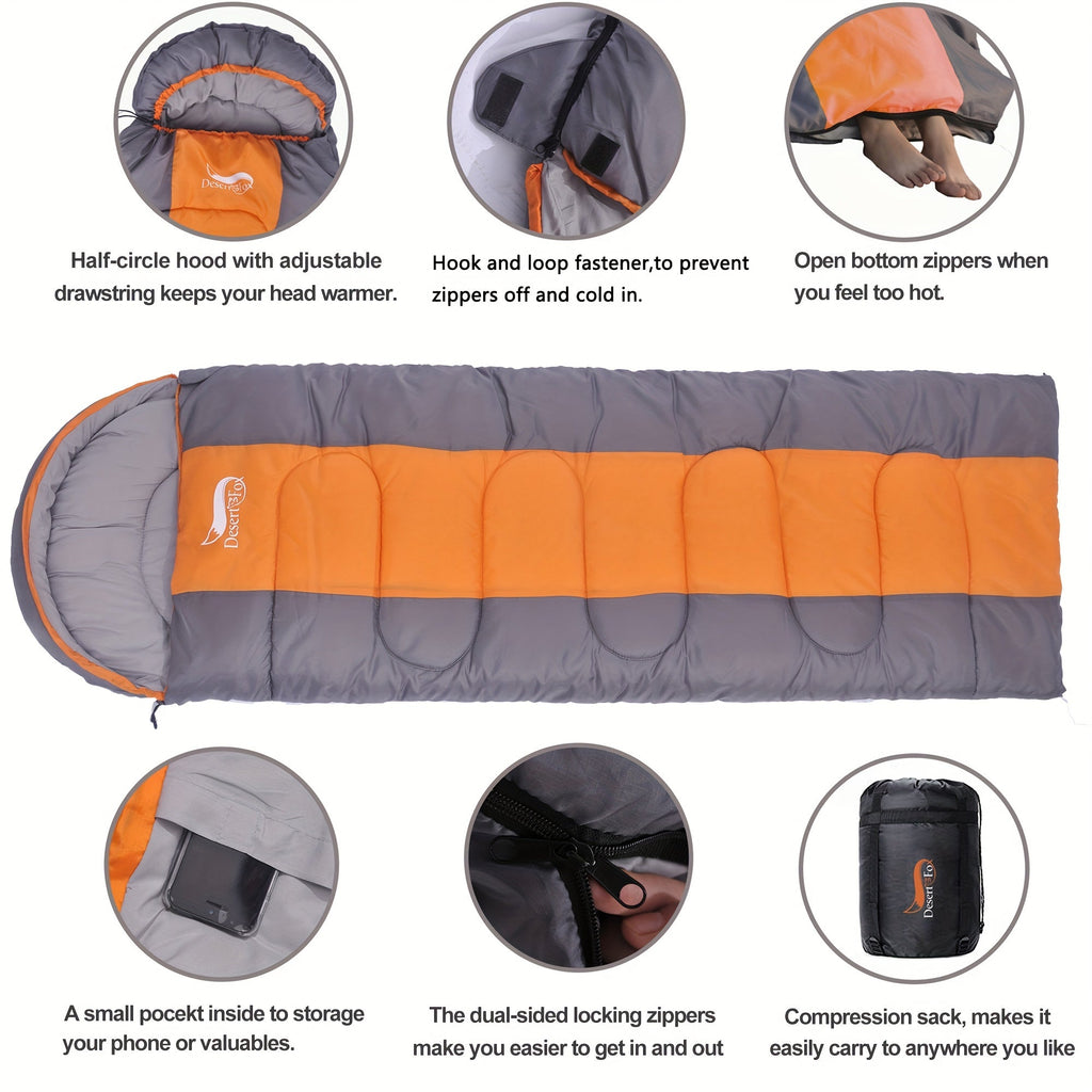 NNETM 3-Season Lightweight Sleeping Bag for Hiking Camping