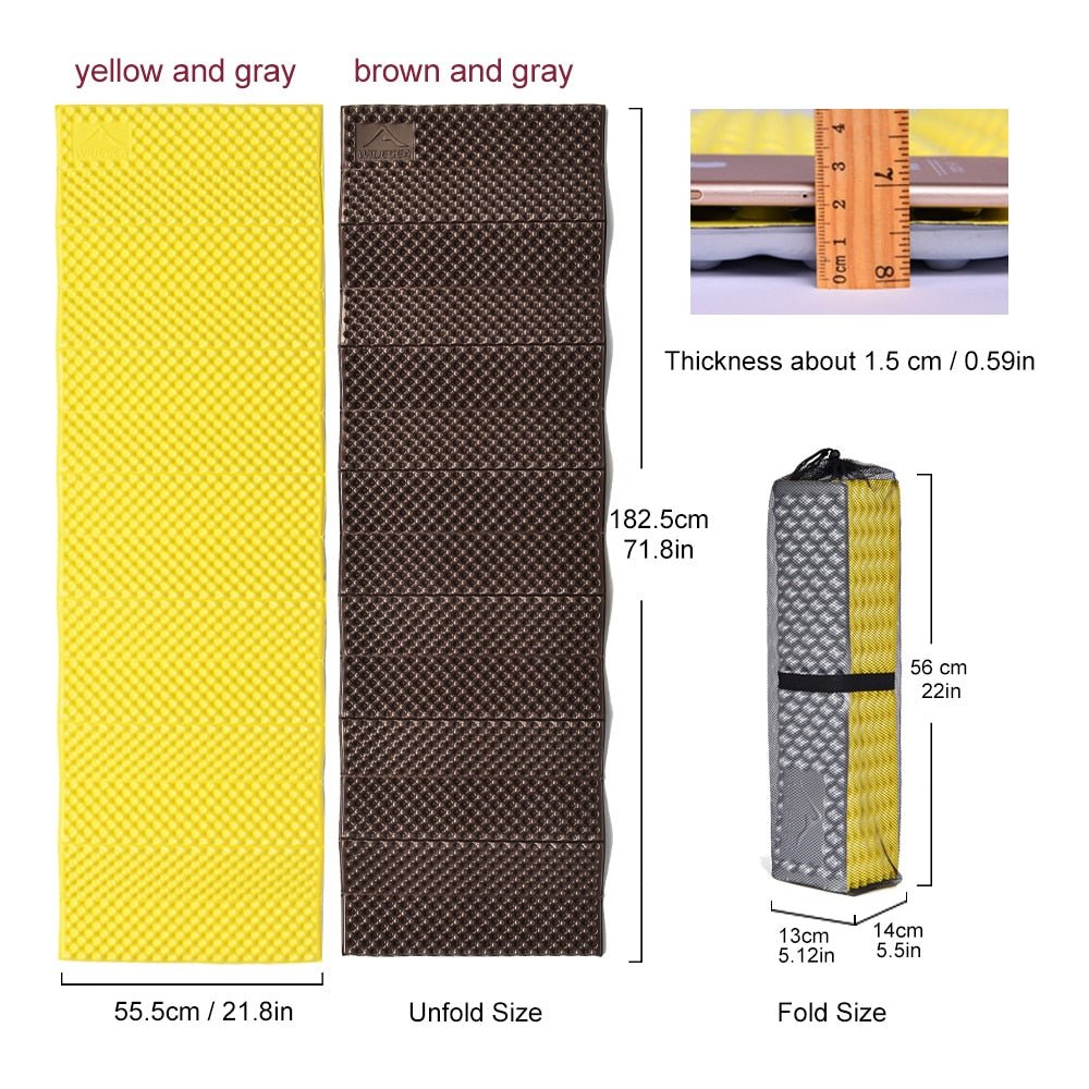 Camping Mat Portable Sleeping Pad Picnic Foam Bed Mattress Travel Trekking Equipment Blanket  Waterproof Moistureproof