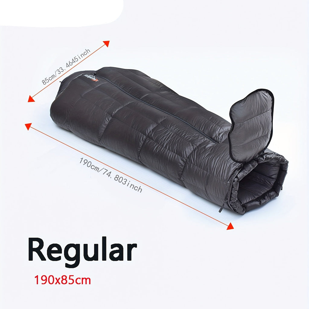 Winter Down Sleeping Bag Zipper Closure