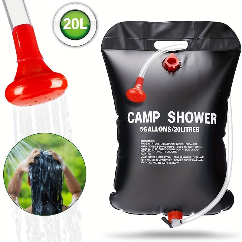 NNETM Portable Camping Shower Bag with Hose (20L)