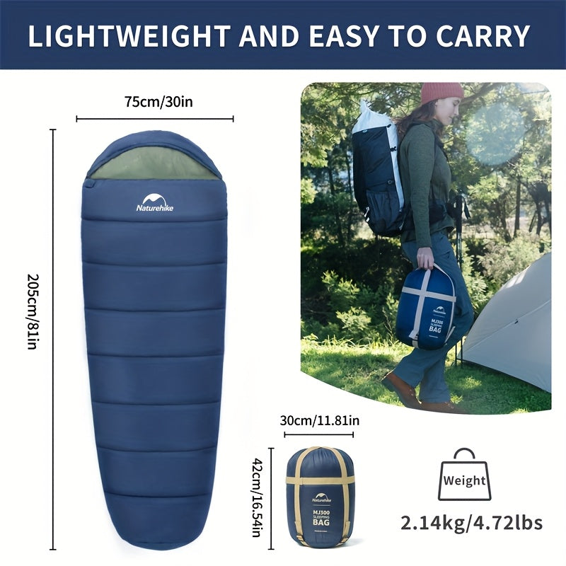 NNETM 4-Season Lightweight Mummy Sleeping Bag for Camping