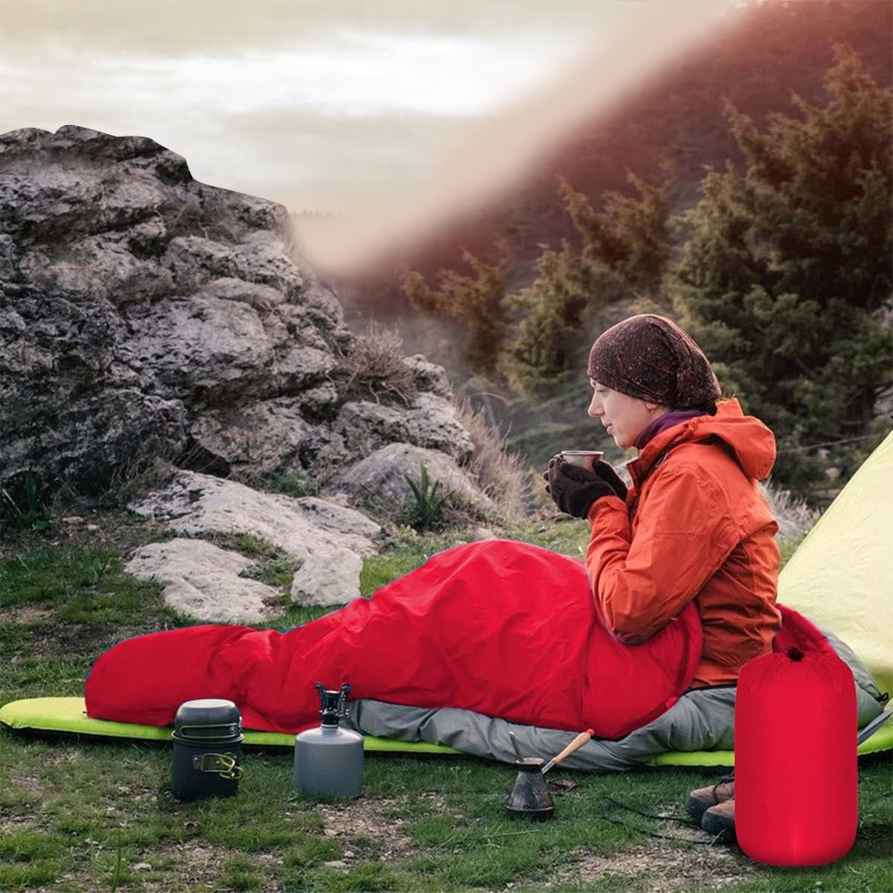 Spací vak, červený