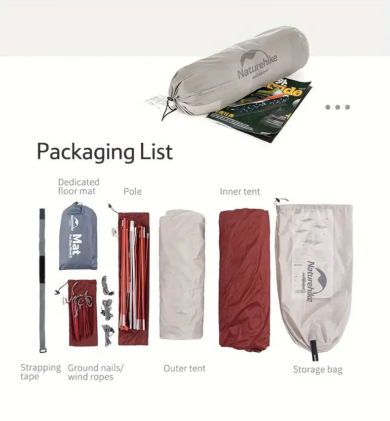 NNETM 2 Person Camping Tent Double Layer