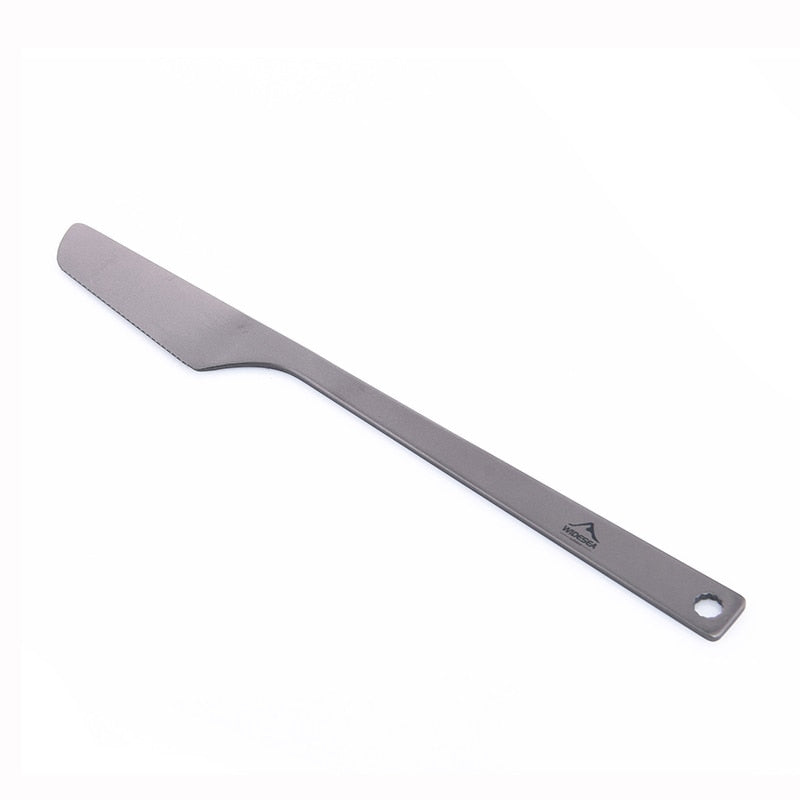 Titanium Spoon Fork Knife Set 50G Camping Tableware Ultralight  Travel Tourist Outdoor Cookware Gear Equipment