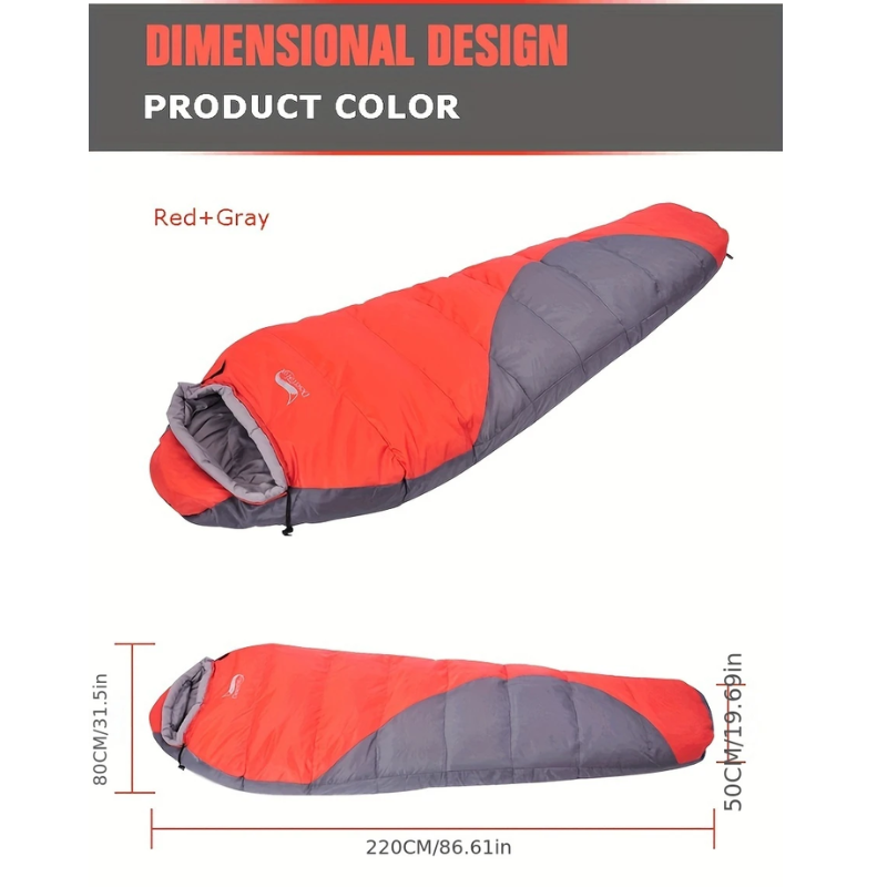 NNETM Lightweight Mummy Sleeping Bag for Camping & Travel